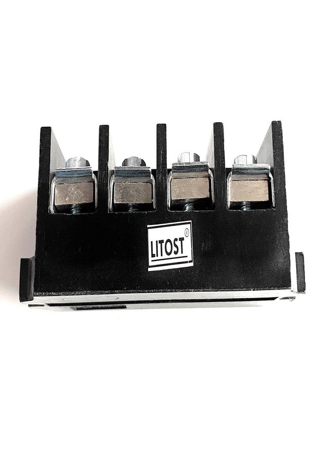 Litost® Control Panel 4 Way 100A 500V AC Bakelite Connector Strip Terminal Blocks High Temp Bakelite Strip Open Type Connectors - Image 3